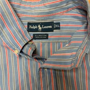 Polo Ralph Lauren Men's Blue Striped Shirt